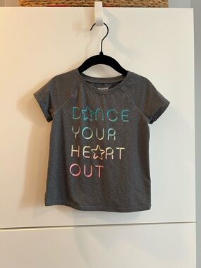 jumping beans Gray 'Dance Your Heart Out' Short Sleeve Athletic Tee - 3T